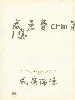 成免费crm第1集