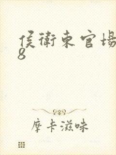 侯卫东官场笔记8