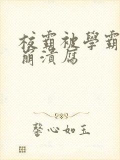 校霸被学霸玩到崩溃腐