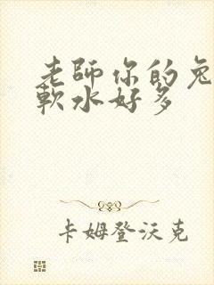 老师你的兔子好软水好多