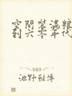 空间装满粮食回到六零年代