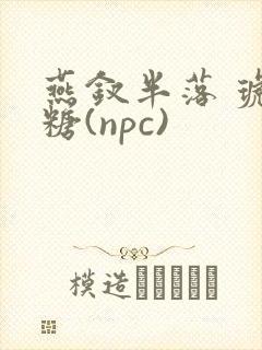 燕钗半落 琥珀糖(npc)