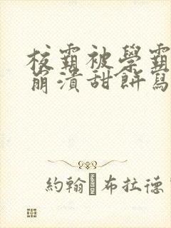 校霸被学霸玩到崩溃甜饼写手