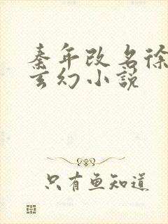 秦年改名徐年的玄幻小说