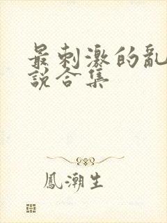 最刺激的乱惀小说合集