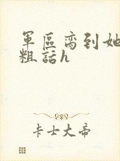 军区脔到她哭h粗话h