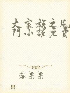 大家族之风流豪门小说免费阅读