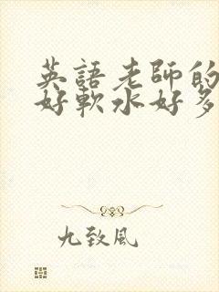 英语老师的兔子好软水好多