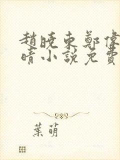 赵晓东郑伟吴雪晴小说免费阅读