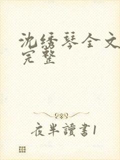 沈绣琴全文阅读完整