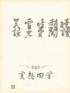 吴雪晴赵晓东小说免费阅读