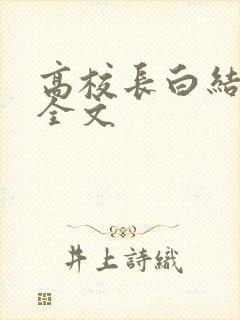高校长白结小说全文