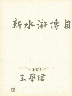 新水浒传目录