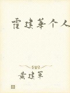 霍建华个人简历