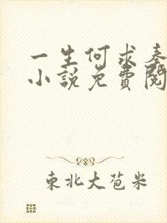 一生何求秦菲雪小说免费阅读