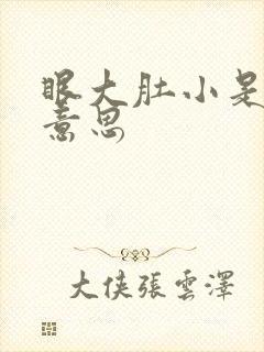 眼大肚小是什么意思