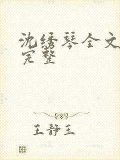 沈绣琴全文阅读完整