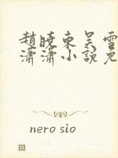 赵晓东吴雪晴王潇潇小说免费阅读