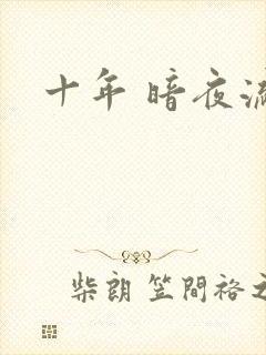 十年 暗夜流光