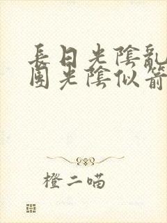 长日光阴乱作一团光阴似箭必读