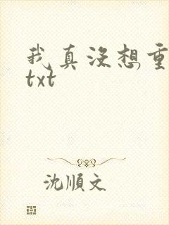 我真没想重生啊txt