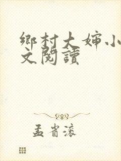 乡村大婶小说全文阅读