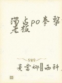 独占po拳击馆老板