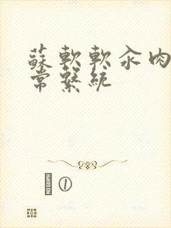 苏软软汆肉的日常系统