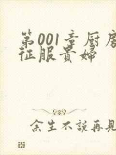 第001章厨房征服贵妇