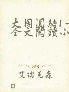 大团圆结1一6全文阅读小说于兜兜