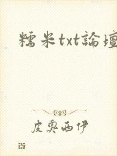 糯米txt论坛