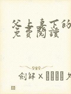 父上妻下的小说免费阅读