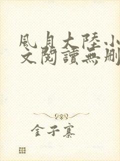 风月大陆小说全文阅读无删减