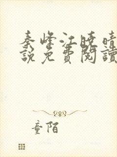 秦峰江晓晴的小说免费阅读