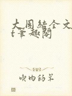 大团结全文txt笔趣阁