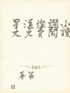 星汉灿烂小说全文免费阅读