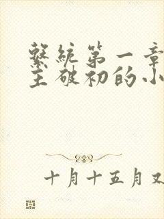 系统第一章给宿主破初的小说