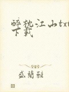 醉枕江山txt下载