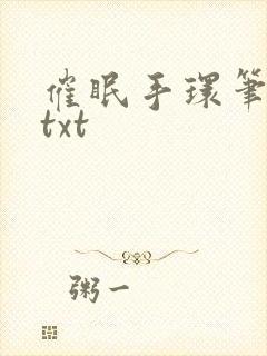 催眠手环笔趣阁txt