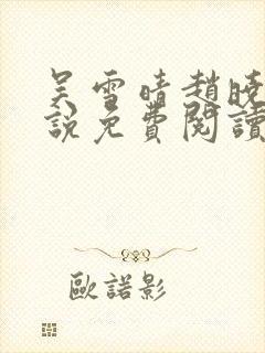 吴雪晴赵晓东小说免费阅读