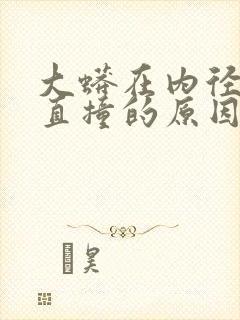 大蟒在内径横冲直撞的原因