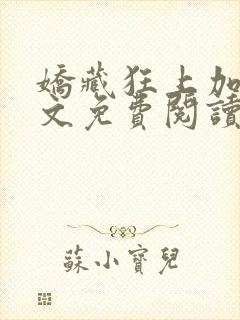 娇藏狂上加狂全文免费阅读笔趣阁