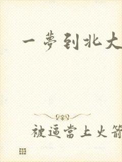 一梦到北大