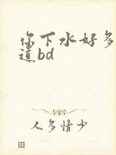 你下水好多下水道bd