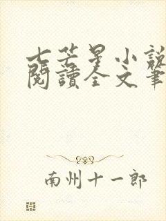 七芒星小说免费阅读全文笔趣阁