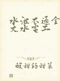 水泄不通金银原文水电工