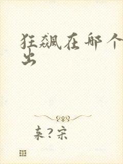 狂飙在哪个台播出