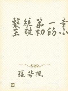 系统第一章给宿主破初的小说