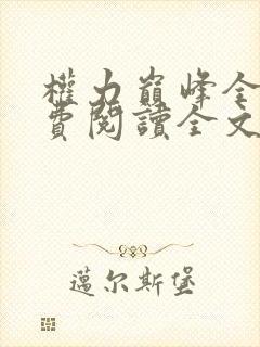 权力巅峰全本免费阅读全文