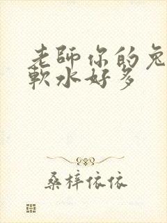 老师你的兔子好软水好多